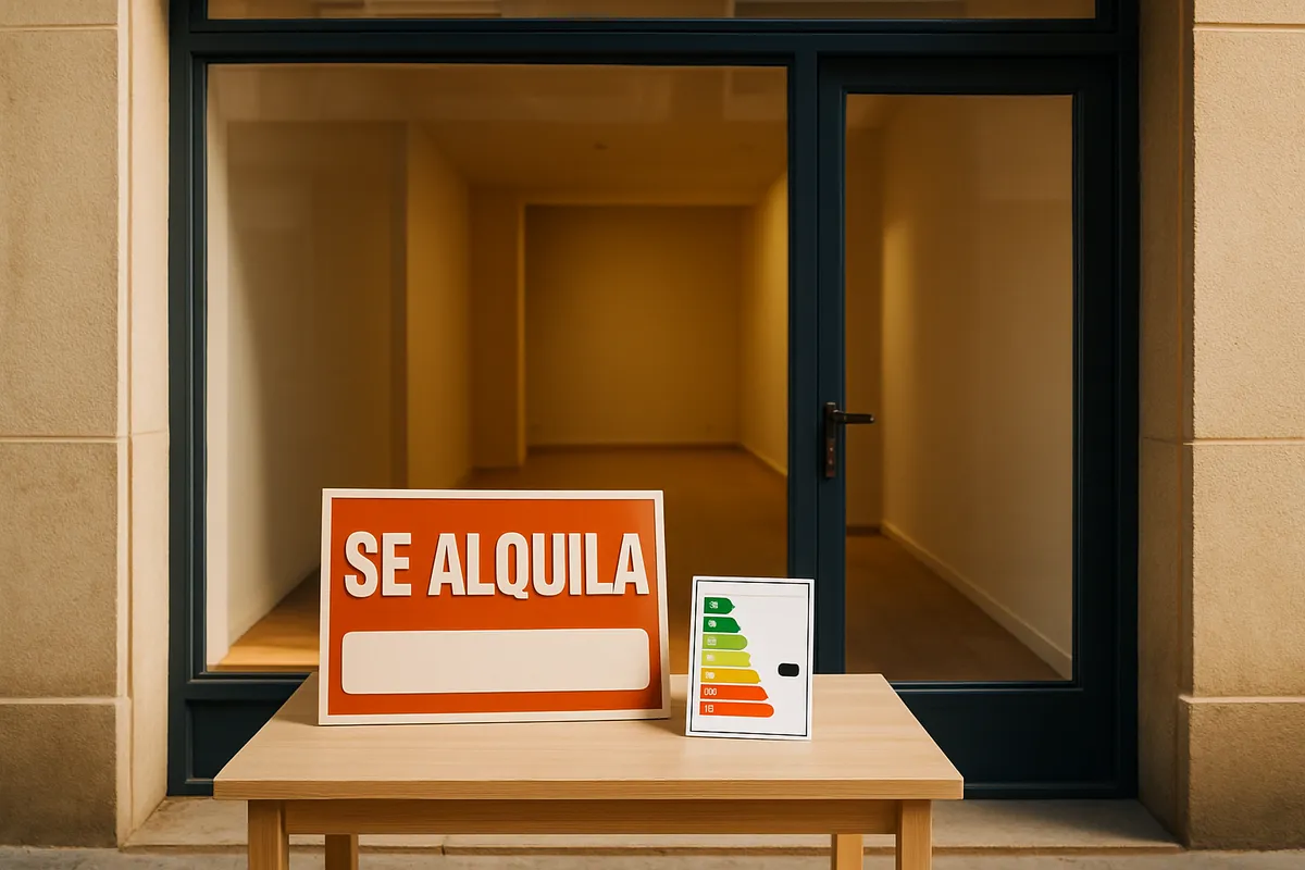 Local comercial en alquiler con su etiqueta energética