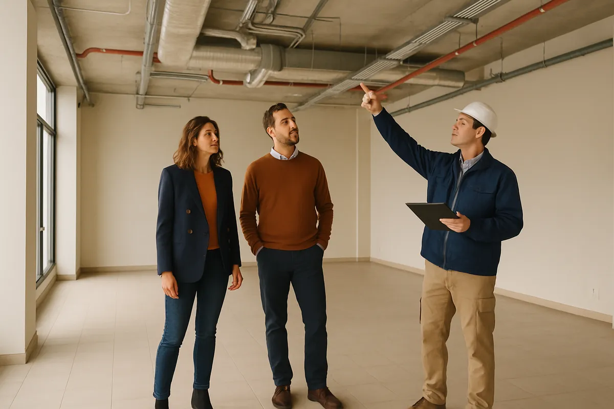 Visita técnica a un local comercial antes de alquilarlo